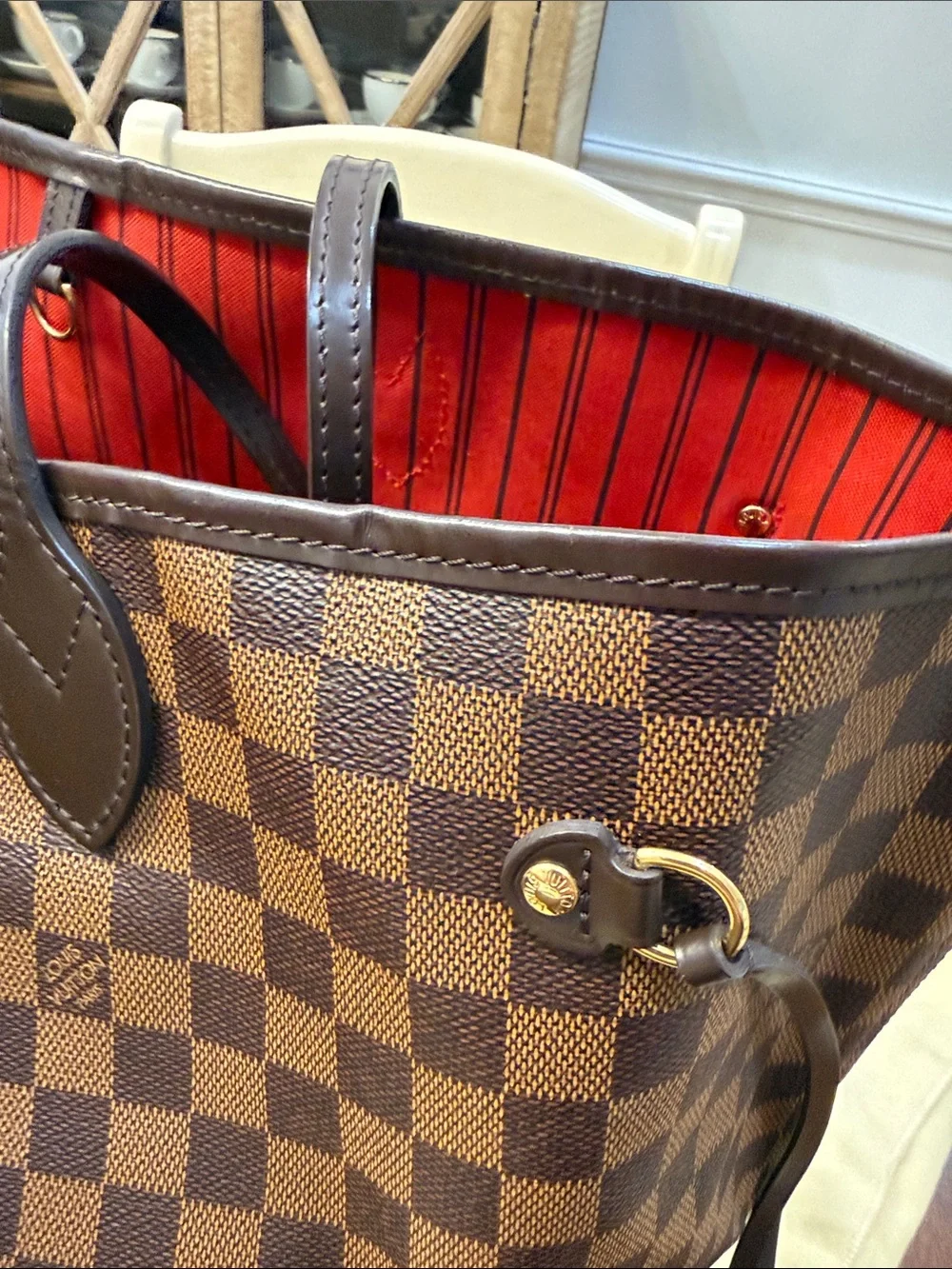 Louis Vuitton Neverfull - Damier Ebene w/ receipt, organization & authentication